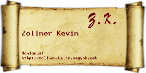 Zollner Kevin névjegykártya